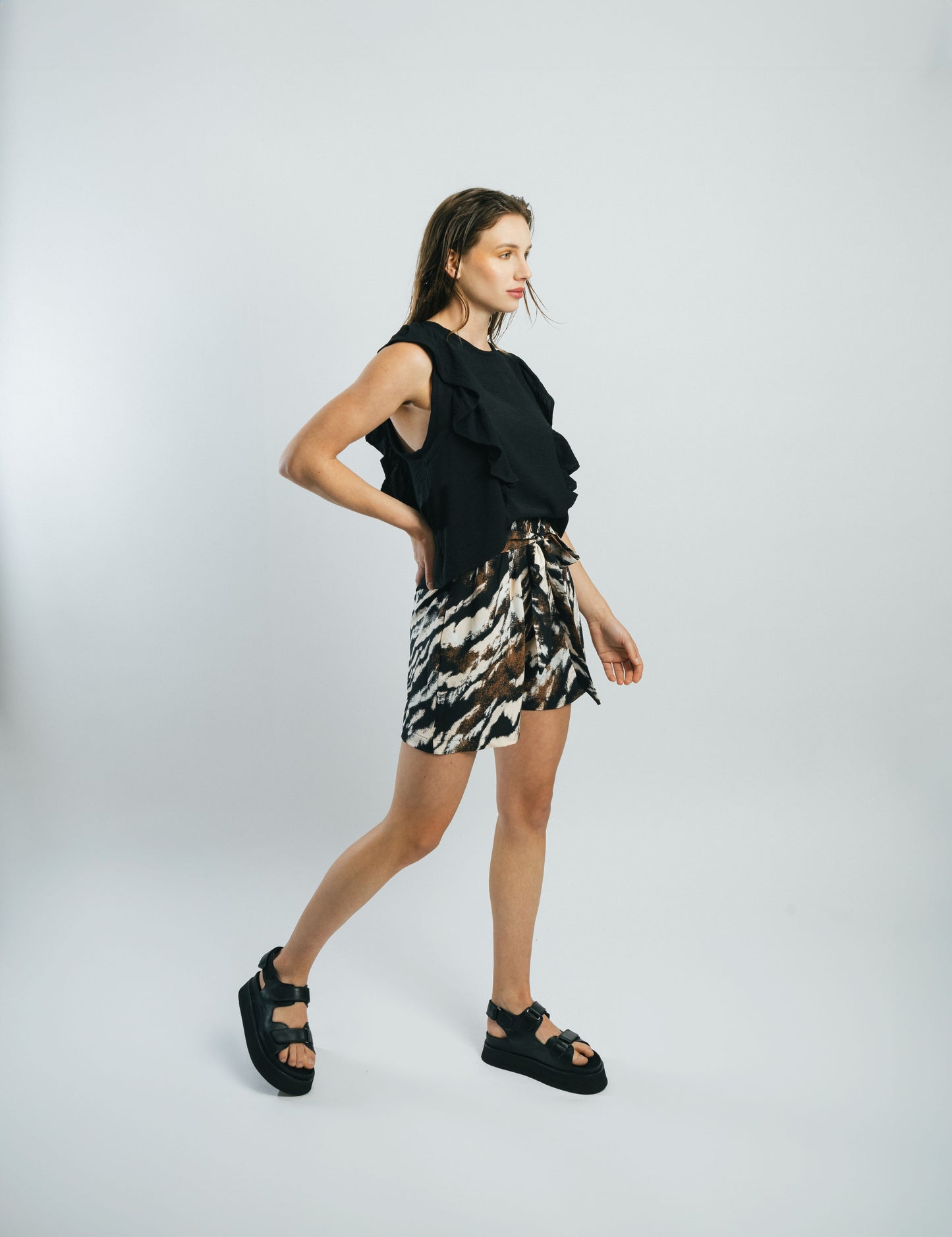 Short paper bag Cora print mili