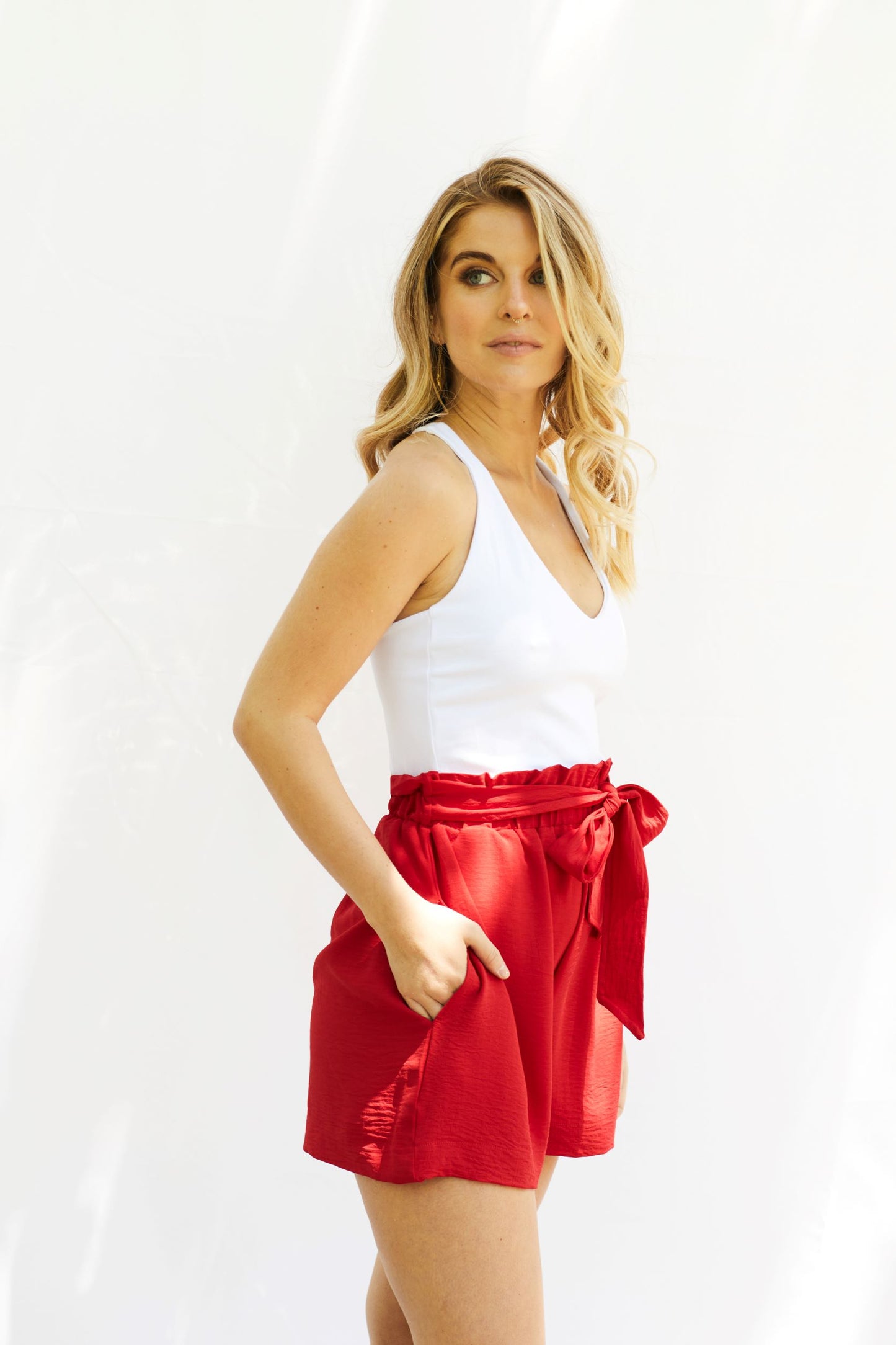 SHORT PAPER BAG ROJO