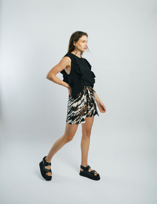 Short paper bag Cora print mili
